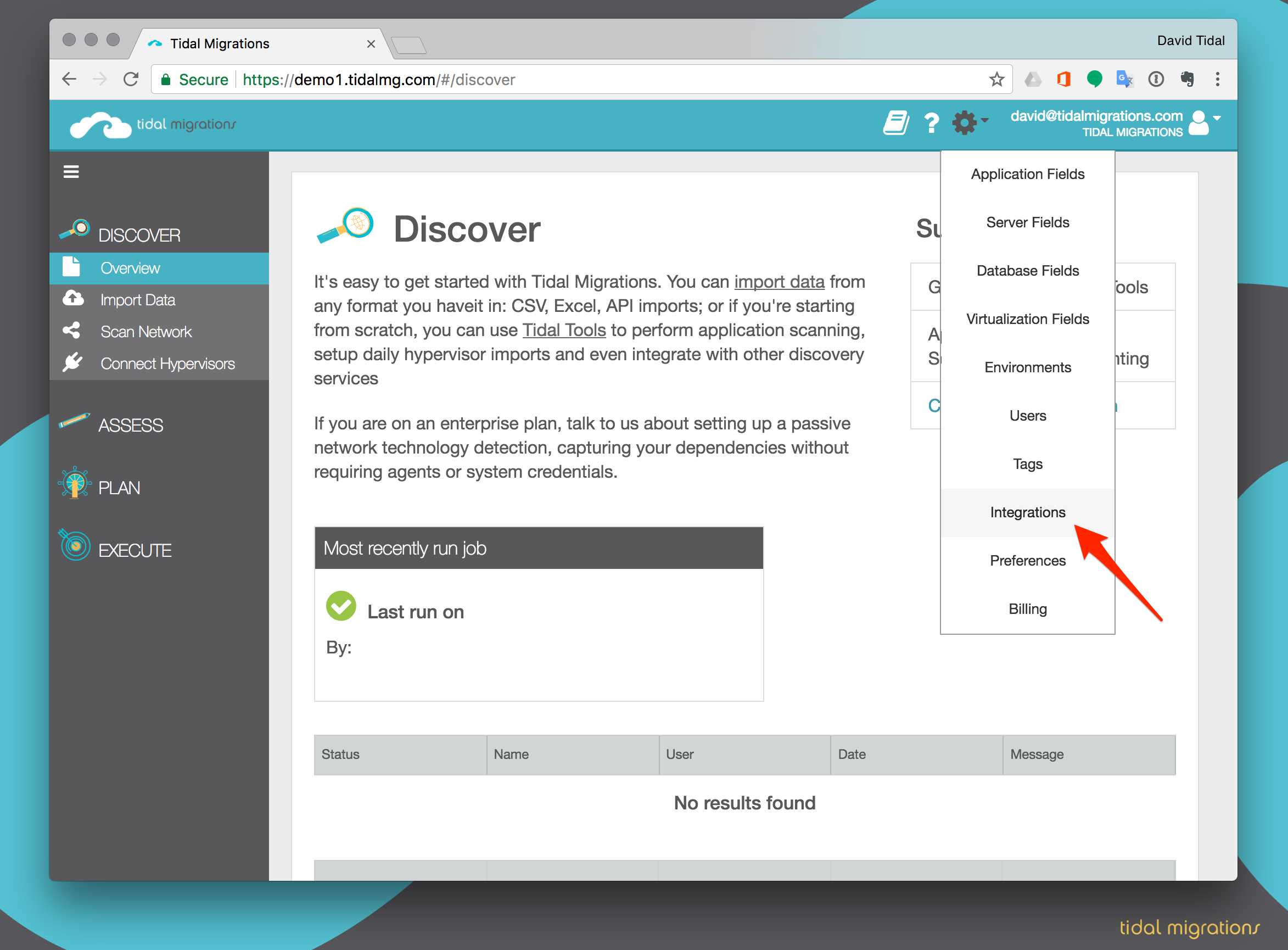 Tidal Migrations web application